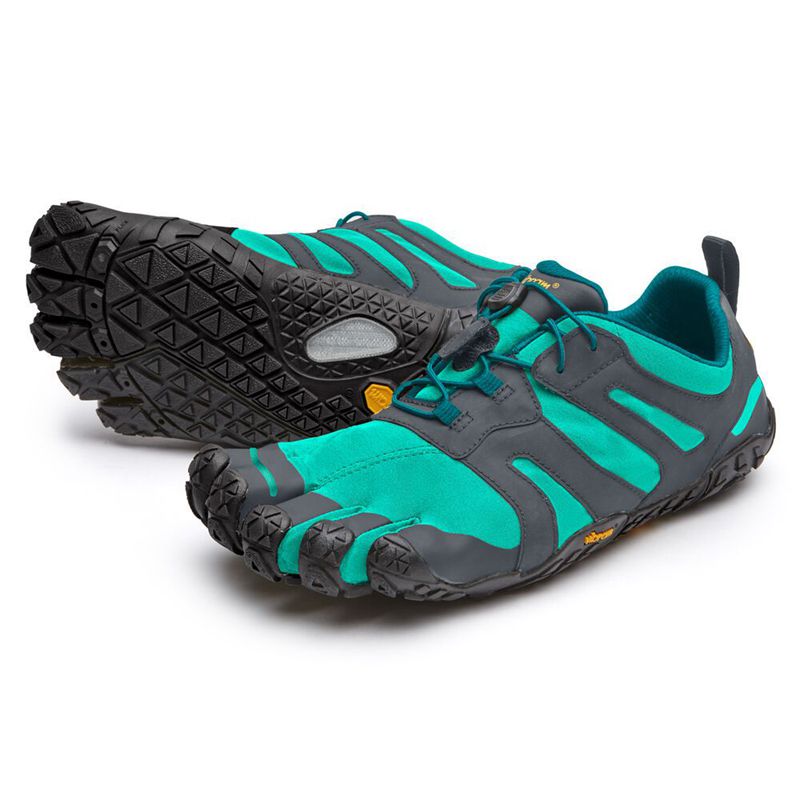 Vibram FiveFingers V-Trail 2.0 Férfi Edzőcipő - Türkiz/Fekete DUIL710